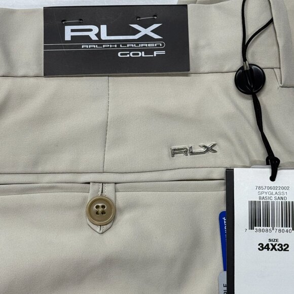 Ralph Lauren RLX Golf Pants Mens 34 x 32 Khaki Chino Performance New NWT - Picture 16 of 16